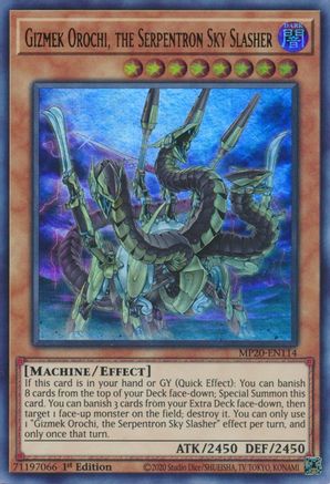 Gizmek Orochi, the Serpentron Sky Slasher (Ultra Rare) (MP20-EN114) - 2020 Tin of Lost Memories 1st Edition