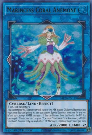 Marincess Coral Anemone (Ultra Rare) (MP20-EN119) - 2020 Tin of Lost Memories 1st Edition