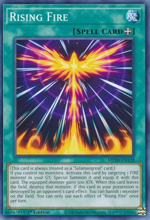 Rising Fire (Common) (MP20-EN128) - 2020 Tin of Lost Memories 1st Edition