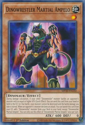 Dinowrestler Martial Ampelo (Common) (MP20-EN150) - 2020 Tin of Lost Memories 1st Edition
