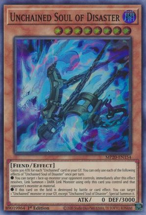 Unchained Soul of Disaster (Super Rare) (MP20-EN154) - 2020 Tin of Lost Memories 1st Edition
