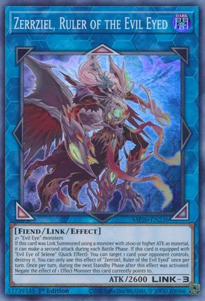 Zerrziel, Ruler of the Evil Eyed (Super Rare) (MP20-EN236) - 2020 Tin of Lost Memories 1st Edition