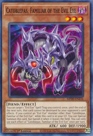 Catoblepas, Familiar of the Evil Eye (Common) (MP20-EN234) - 2020 Tin of Lost Memories 1st Edition