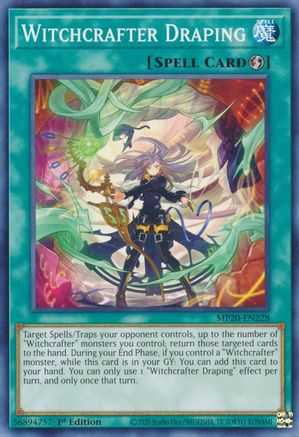 Witchcrafter Draping (Common) (MP20-EN228) - 2020 Tin of Lost Memories 1st Edition
