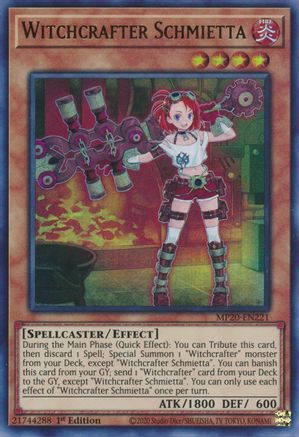 Witchcrafter Schmietta (Ultra Rare) (MP20-EN221) - 2020 Tin of Lost Memories 1st Edition
