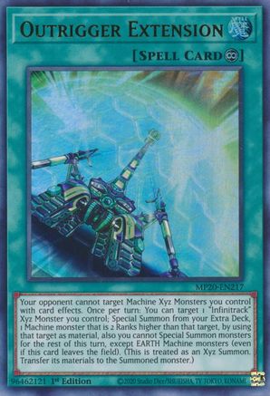 Outrigger Extension (Ultra Rare) (MP20-EN217) - 2020 Tin of Lost Memories 1st Edition