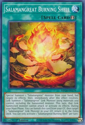 Salamangreat Burning Shell (Common) (MP20-EN179) - 2020 Tin of Lost Memories 1st Edition