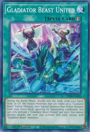 Gladiator Beast United (Common) (MP20-EN185) - 2020 Tin of Lost Memories 1st Edition