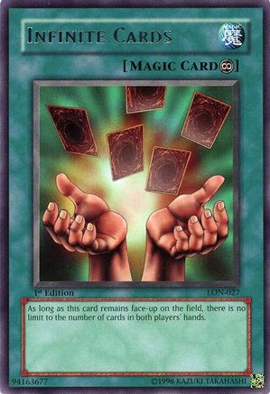 Infinite Cards (Rare) (LON-027) - Labyrinth of Nightmare 1st Edition