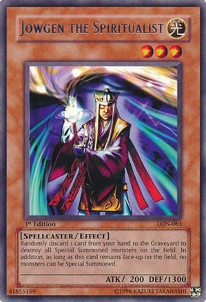 Jowgen the Spiritualist (Rare) (LON-061) - Labyrinth of Nightmare Unlimited