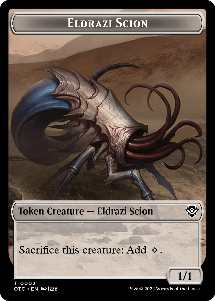 Eldrazi Scion (TOTC-002) [Outlaws of Thunder Junction Commander Tokens]
