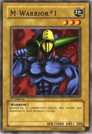 M-Warrior #1 (Common) (LOB-076) - The Legend of Blue Eyes White Dragon 1st Edition