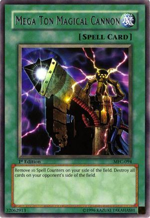 Mega Ton Magical Cannon (Rare) (MFC-094) - Magician's Force 1st Edition