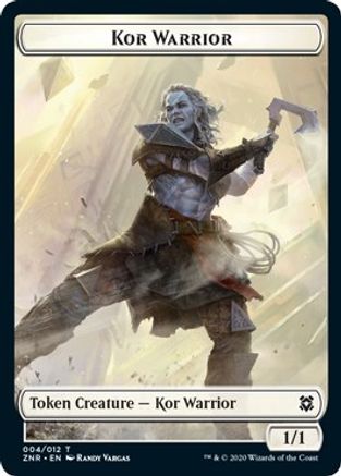 Kor Warrior Token (ZNR-004) [Zendikar Rising]
