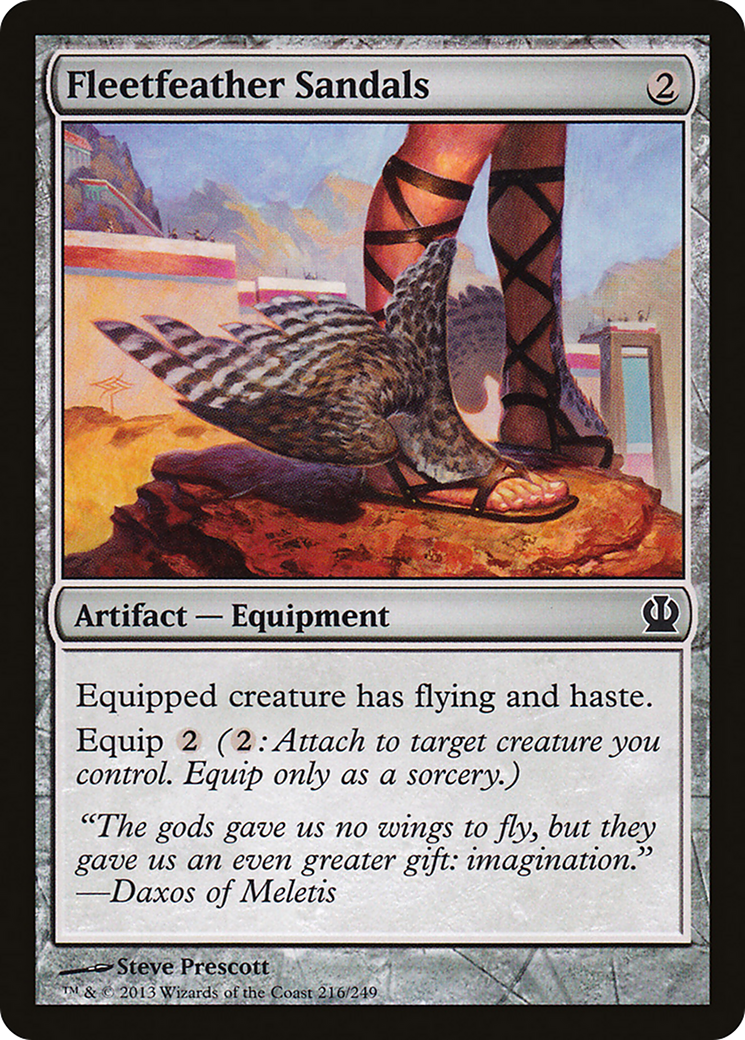 Fleetfeather Sandals (THS-216) [Theros] Foil