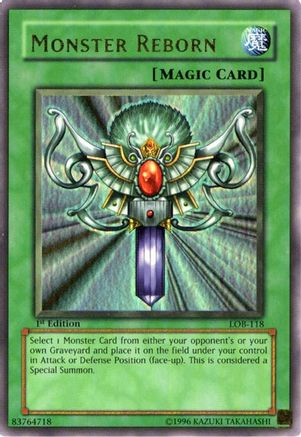 Monster Reborn (Ultra Rare) (LOB-118) - The Legend of Blue Eyes White Dragon Unlimited