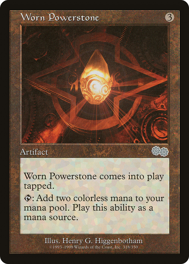 Worn Powerstone (USG-318) [Urza's Saga]