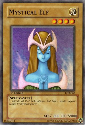 Mystical Elf (Super Rare) (LOB-062) - The Legend of Blue Eyes White Dragon Unlimited