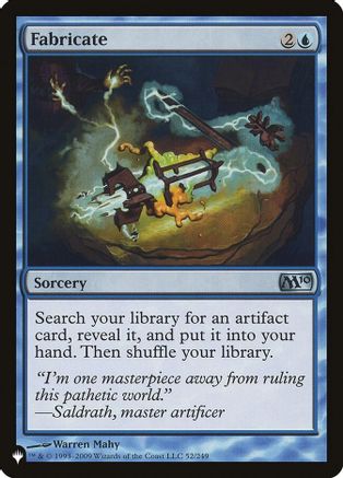 Fabricate (LIST-52/249) [The List Reprints]