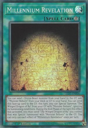 Millennium Revelation (Super Rare) (LED7-EN006) - Legendary Duelists: Rage of Ra 1st Edition