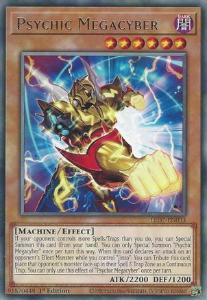 Psychic Megacyber (Rare) (LED7-EN033) - Legendary Duelists: Rage of Ra 1st Edition