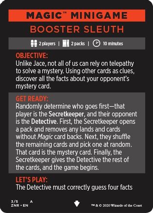 Magic Minigame: Booster Sleuth (ZNR-003) [Zendikar Rising]