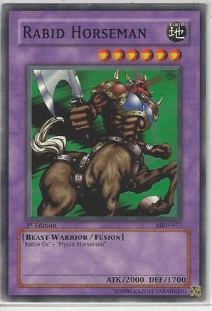 Rabid Horseman (Common) (MRD-077) - Metal Raiders 1st Edition