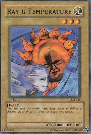 Ray & Temperature (Common) (LOB-035) - The Legend of Blue Eyes White Dragon Unlimited