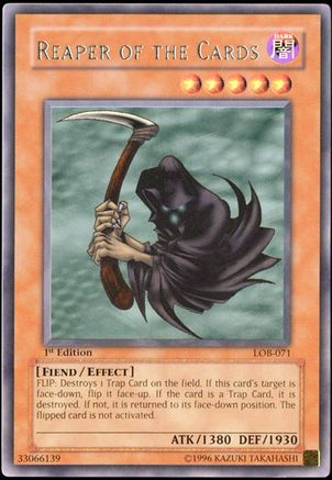 Reaper of the Cards (Rare) (LOB-071) - The Legend of Blue Eyes White Dragon 1st Edition