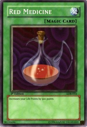 Red Medicine (Common) (LOB-054) - The Legend of Blue Eyes White Dragon 1st Edition