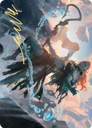 Expedition Diviner Art Card (Gold-Stamped Signature) (ASZNR-047) [Art Series: Zendikar Rising]