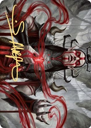 Malakir Blood-Priest Art Card (Gold-Stamped Signature) (ASZNR-056) [Art Series: Zendikar Rising]