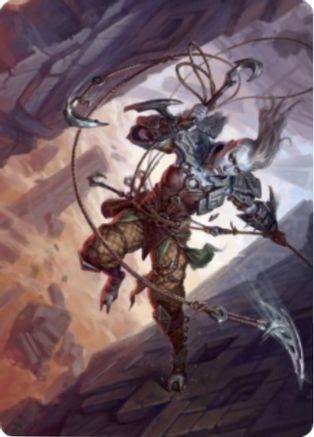 Akiri, Fearless Voyager Art Card (ASZNR-074) [Art Series: Zendikar Rising]