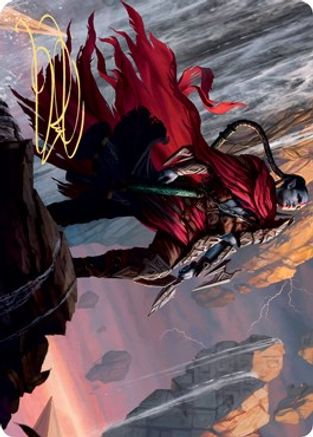 Anowon, the Ruin Thief Art Card (Gold-Stamped Signature) (ASZNR-075) [Art Series: Zendikar Rising]
