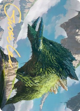 Yasharn, Implacable Earth Art Card (Gold-Stamped Signature) (ASZNR-081) [Art Series: Zendikar Rising]