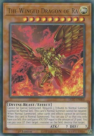 The Winged Dragon of Ra (Alternate Art) (Ultra Rare) (LED7-EN000) - Legendary Duelists: Rage of Ra Unlimited