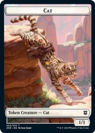 Cat // Goblin Construct Double-sided Token [Zendikar Rising] Foil