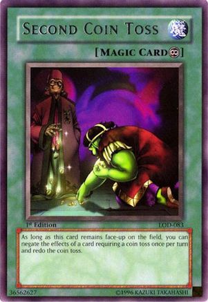 Second Coin Toss (Rare) (LOD-083) - Legacy of Darkness 1st Edition