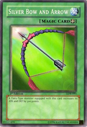 Silver Bow and Arrow (Common) (LOB-091) - The Legend of Blue Eyes White Dragon Unlimited