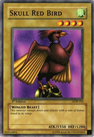 Skull Red Bird (Common) (LOB-105) - The Legend of Blue Eyes White Dragon 1st Edition