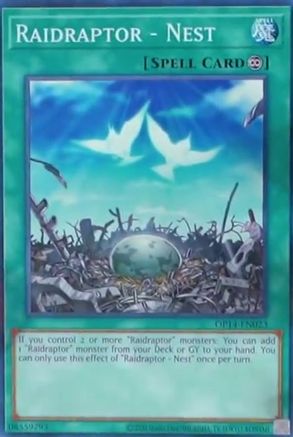 Raidraptor - Nest (Common) (OP14-EN023) - OTS Tournament Pack 14 Unlimited