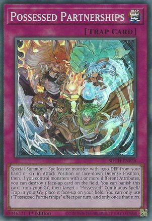 Possessed Partnerships (Super Rare) (SDCH-EN028) - Structure Deck: Spirit Charmers 1st Edition