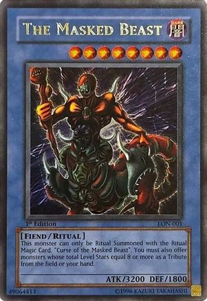 The Masked Beast (Ultra Rare) (LON-001) - Labyrinth of Nightmare 1st Edition