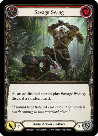 Savage Swing (Red) (WTR020) - Welcome to Rathe Unlimited Edition