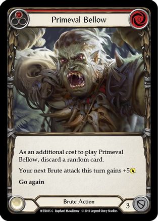 Primeval Bellow (Red) (WTR035) - Welcome to Rathe Unlimited Edition Rainbow Foil
