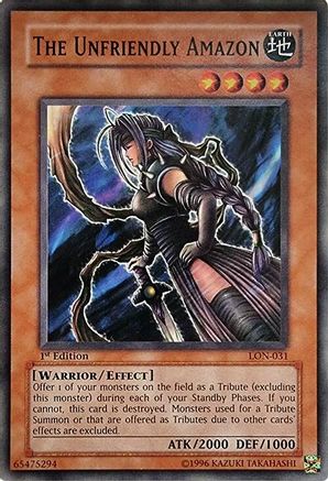 The Unfriendly Amazon (Common) (LON-031) - Labyrinth of Nightmare 1st Edition