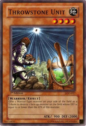Throwstone Unit (Common) (LOD-017) - Legacy of Darkness 1st Edition