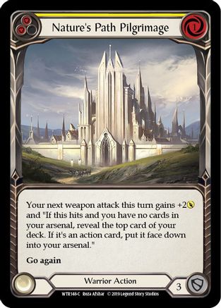 Nature's Path Pilgrimage (Yellow) (WTR148) - Welcome to Rathe 1st Edition Rainbow Foil