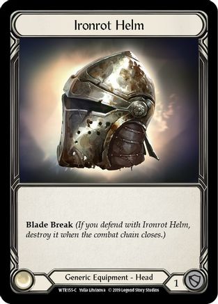 Ironrot Helm (WTR155) - Welcome to Rathe 1st Edition Cold Foil