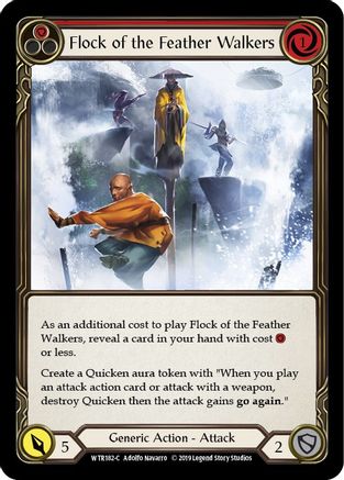 Flock of the Feather Walkers (Red) (WTR182) - Welcome to Rathe Unlimited Edition Rainbow Foil